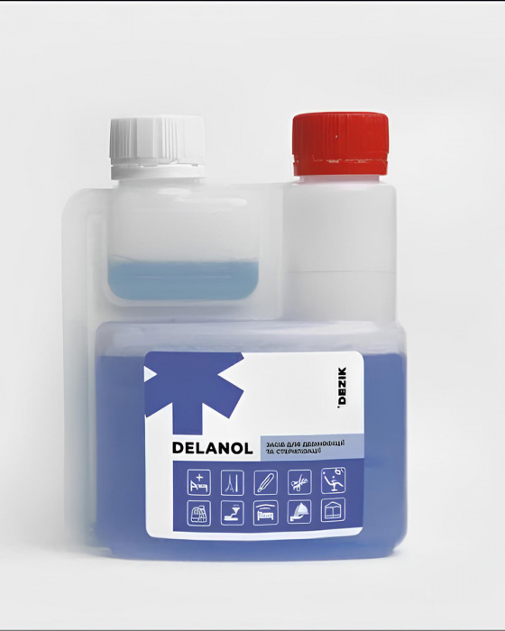 Деланол (Dezik) - 250 мл. Засіб для дезинфекції та стерилізації інструментів