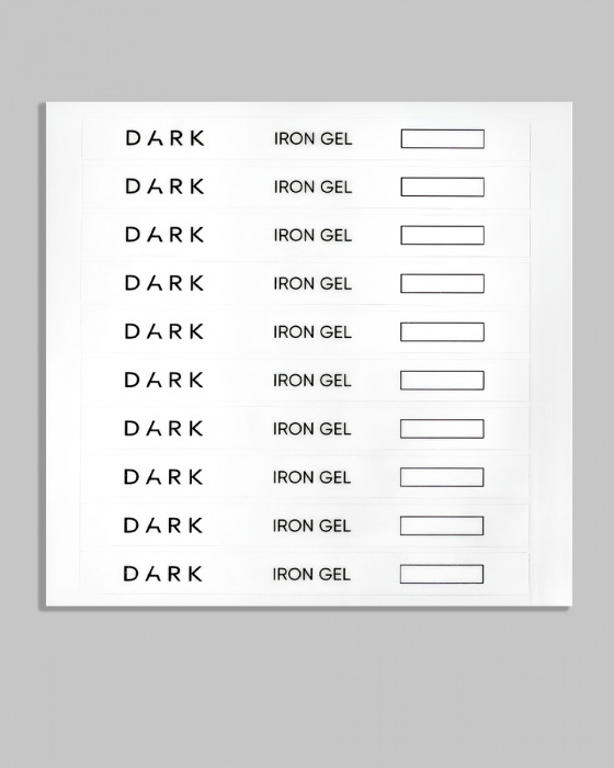 DARK Наліпки на тіпси сет з віконцем Iron Gel