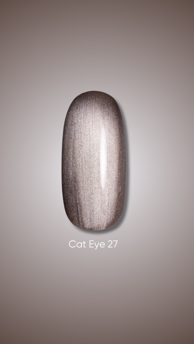 Dark gel polish Cat Eye 27, 10 ml