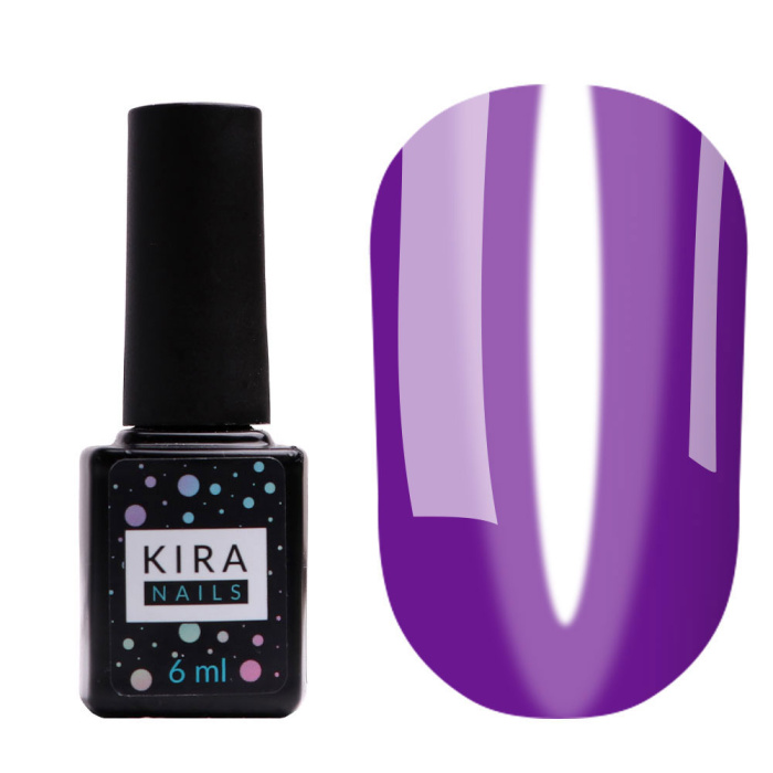 Гель-лак Kira Nails Vitrage №V10 (фіолетовий темний), 6 мл