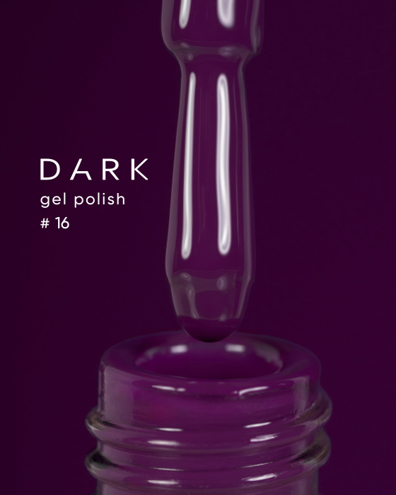 Dark gel polish (new collection) 16, 10 ml