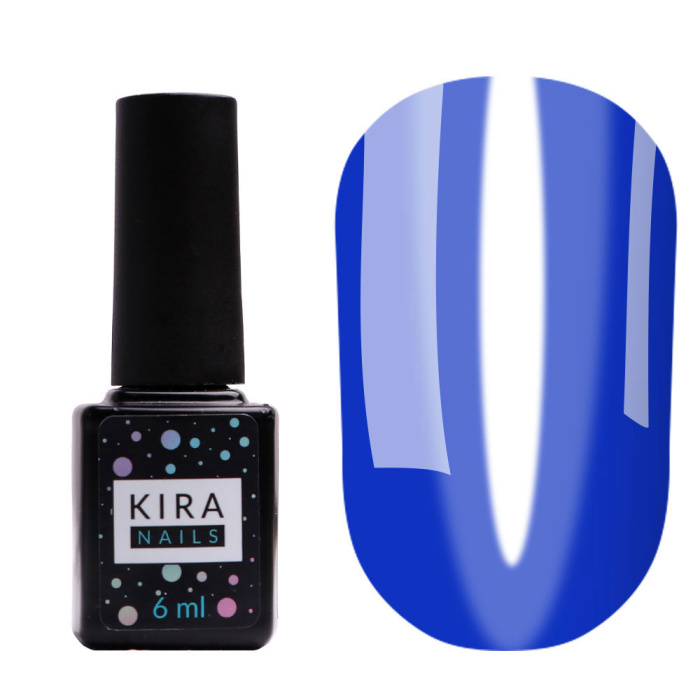Гель-лак Kira Nails Vitrage №V09 (синій), 6 мл