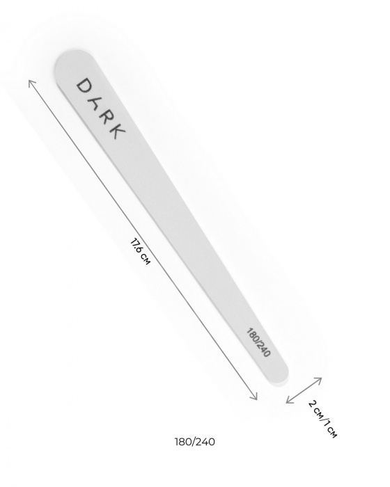 DARK Набір пилочок - крапля, 10 шт (180/240 грит)