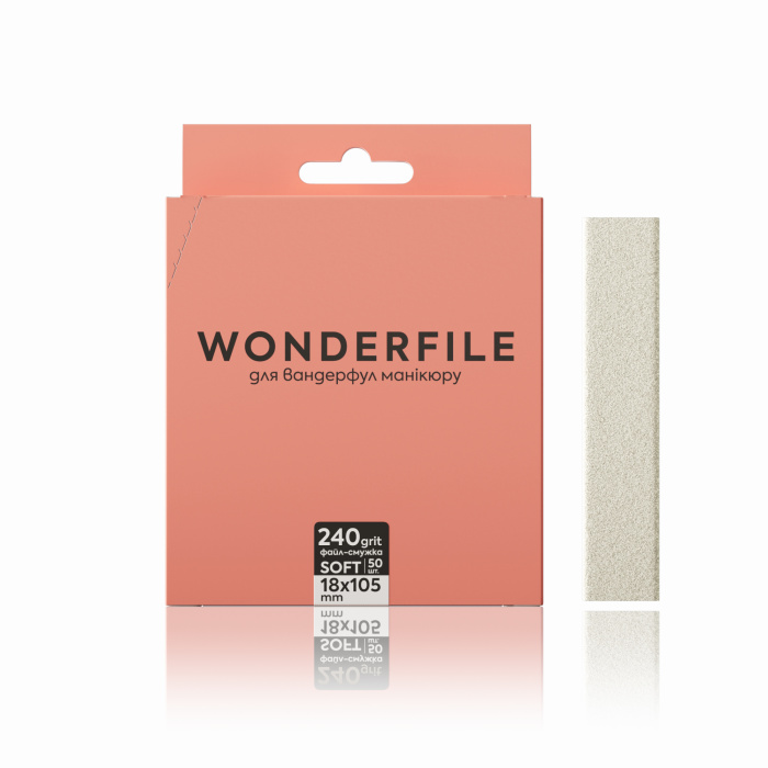 Wonderfile файл-смужка на піні 105х18мм -240 грит для пилки 160х18 мм (50 шт/уп)