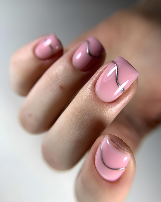 DARK Silver metal Gel Paint , 5 г