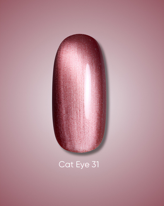Dark gel polish Cat Eye 31, 10 ml