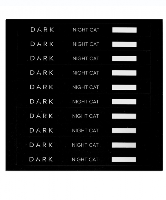 DARK наліпки на тіпси сет з віконцем Night cat