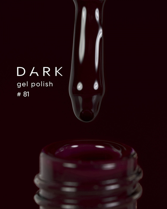 Dark gel polish 081, 6 ml