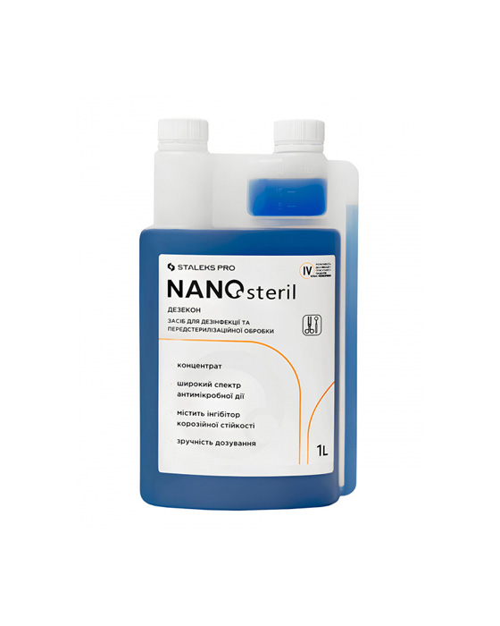 Дезинфікуючий засіб ( концентрат) NANOsteril Staleks, 1000 ml