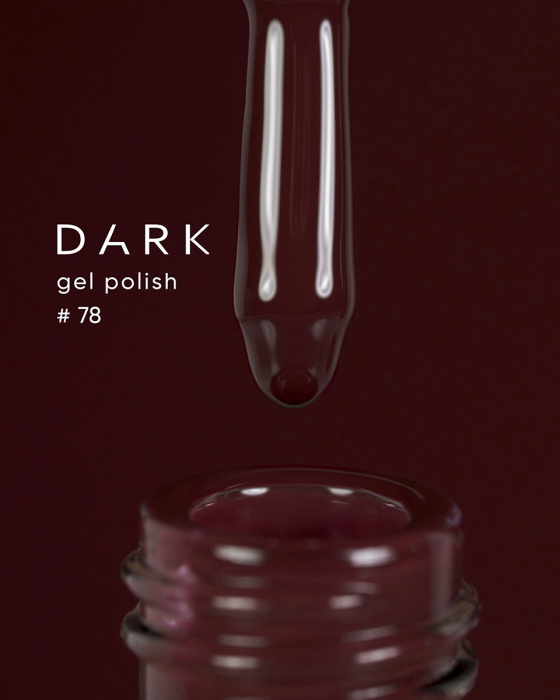 Dark gel polish 078, 10 ml
