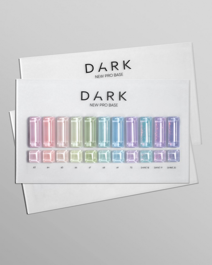 Кольорові бази для нігтів DARK Pro Base – нові літні відтінки 2025