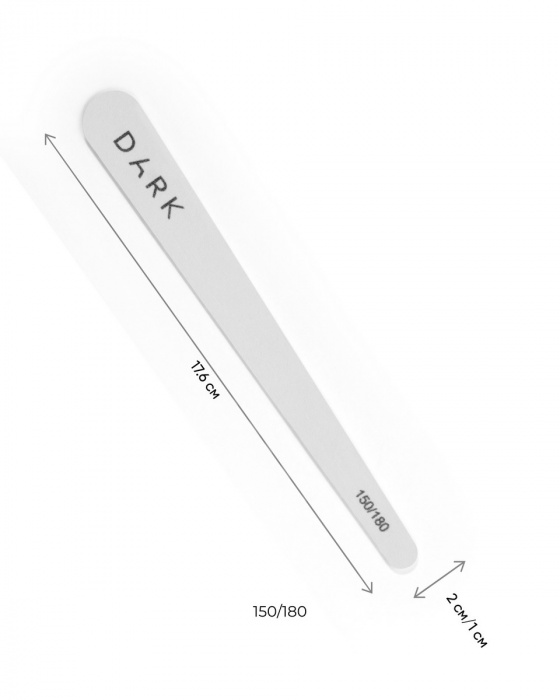 DARK Набір пилочок - крапля, 10 шт (150/180 грит)