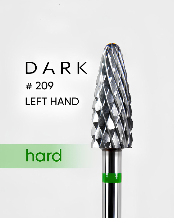 Фреза ТВС Dark  №209  зелена для лівші