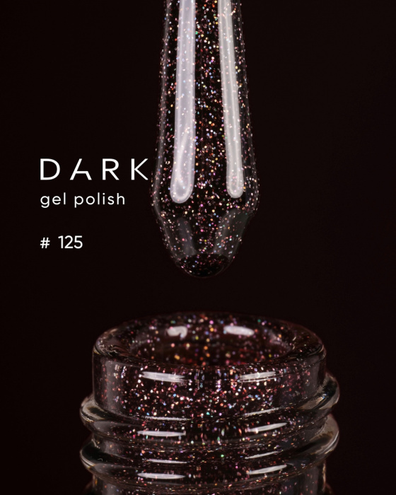 Dark gel polish 125, 6 ml