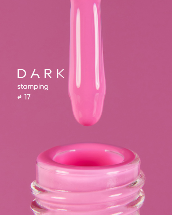 DARK Stamping polish №17 рожевий, 10 ml