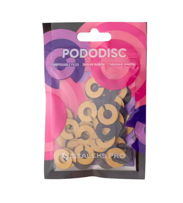 Змінні файли-кільце для педикюрного диску №22 PODODISC STALEKS PRO S, 80 ГРИТ