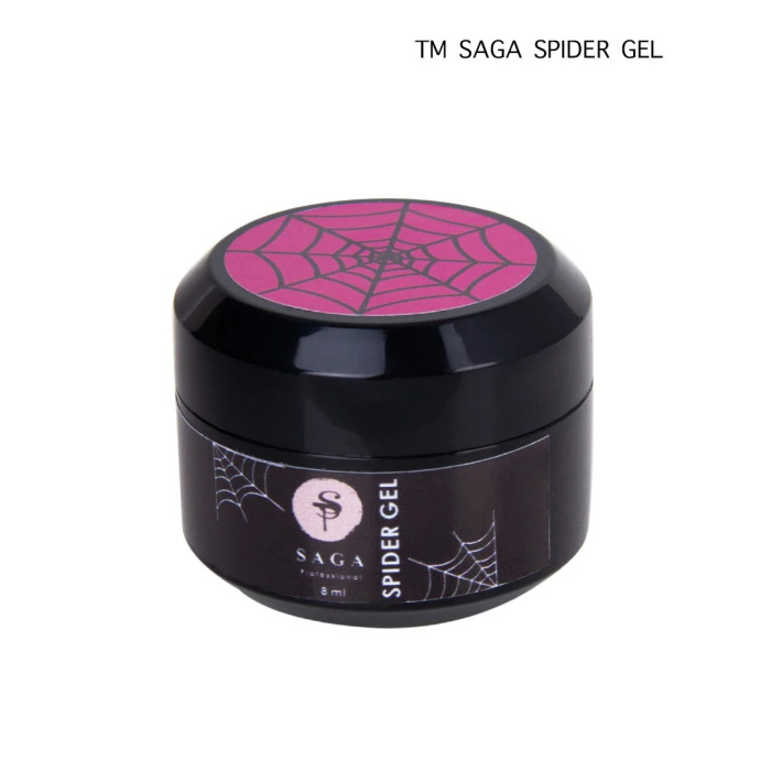 Saga Spider Gel 8ml, рожевий