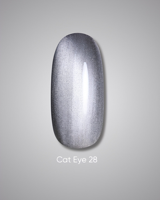 Dark gel polish Cat Eye 28, 10 ml