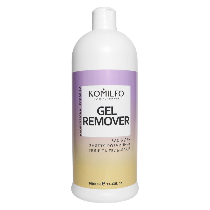 Komilfo Gel Remover - засіб для зняття soak off гелей і гель-лаків, 1000 мл