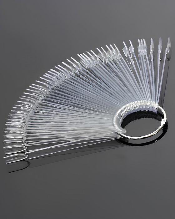 Тіпси для зразків на кільці квадрат прозорі, 50 шт