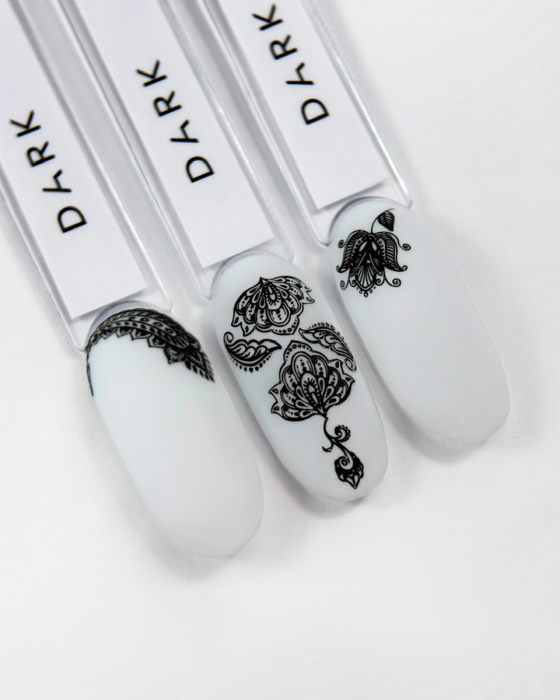 DARK Stamping Polish №01 чорний STICKY, 10 мл