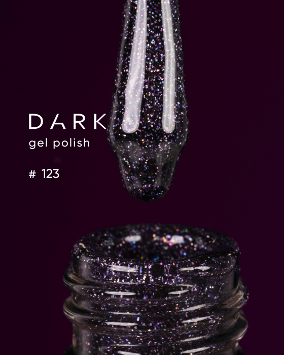 Dark gel polish 123, 6 ml