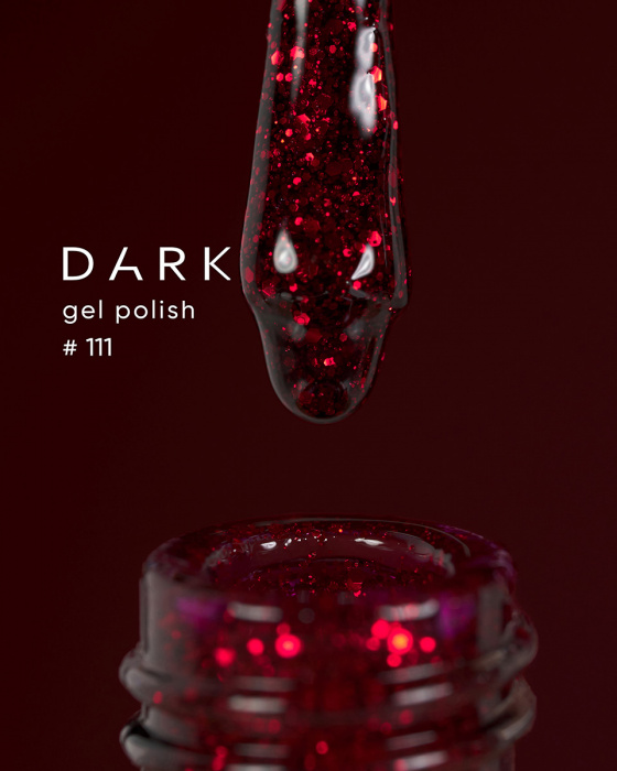Dark gel polish 111, 10 ml