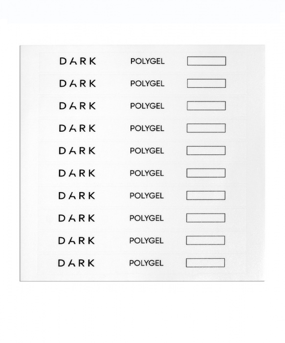 DARK наліпки на тіпси сет з віконцем Polygel