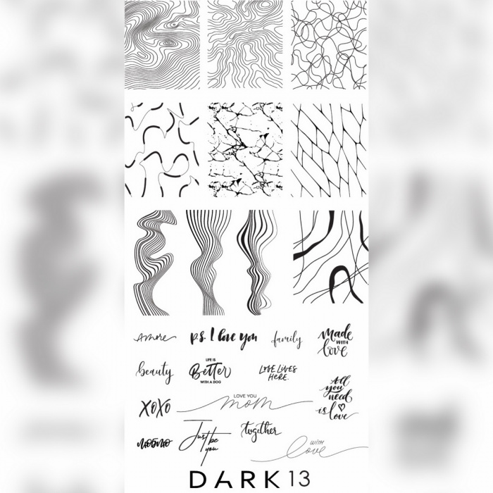 Пластина для стемпінгу DARK 13