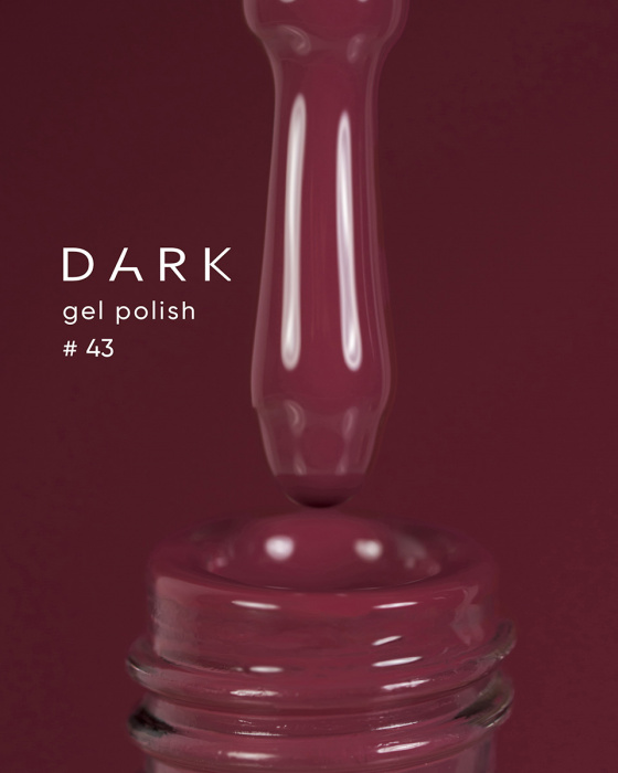 Dark gel polish 043, 10 ml