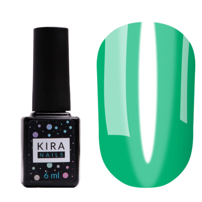 Гель-лак Kira Nails Vitrage №V05 (бірюзово-зелений), 6 мл