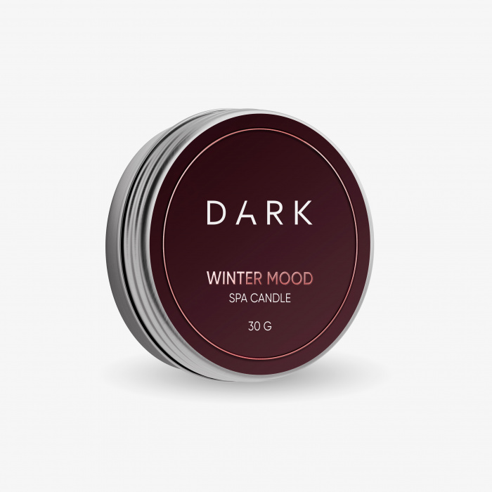 Dark spa candle WINTER MOOD, 30 g