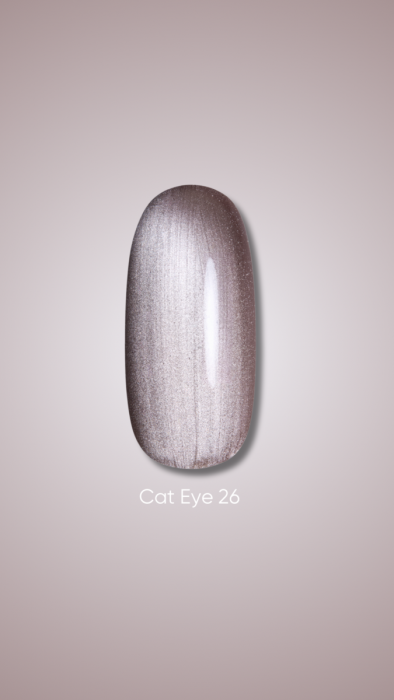 Dark gel polish Cat Eye 26, 10 ml