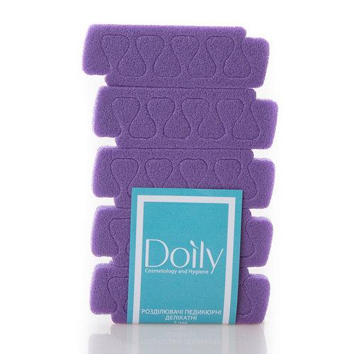 Розділювач для педикюру Doily (5 пар/пач) колір: Фіолетовий