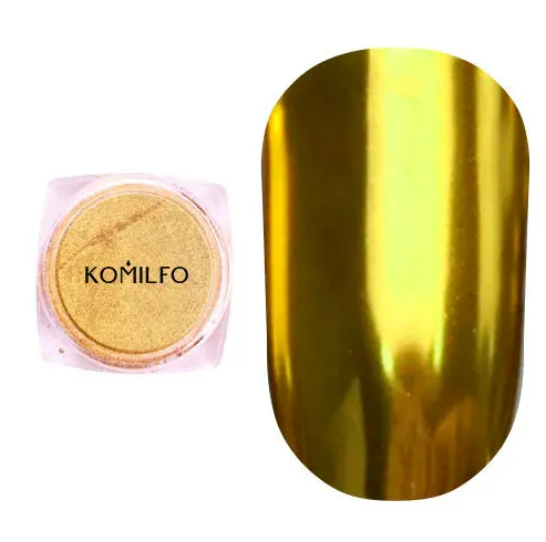 Втирка №25 Komilfo Mirror Powder №002, золото, 0,5 г