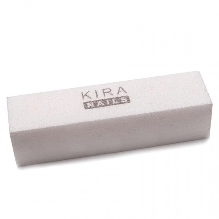 Баф-шліфувальник Kira Nails білий 100/100 4-х сторонній