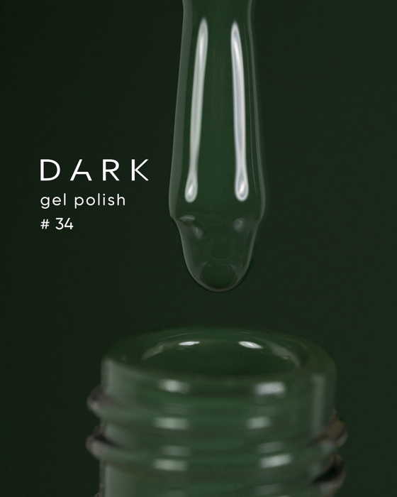 Dark gel polish 034, 10 ml