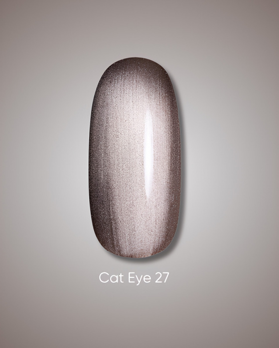 Dark gel polish Cat Eye 27, 10 ml