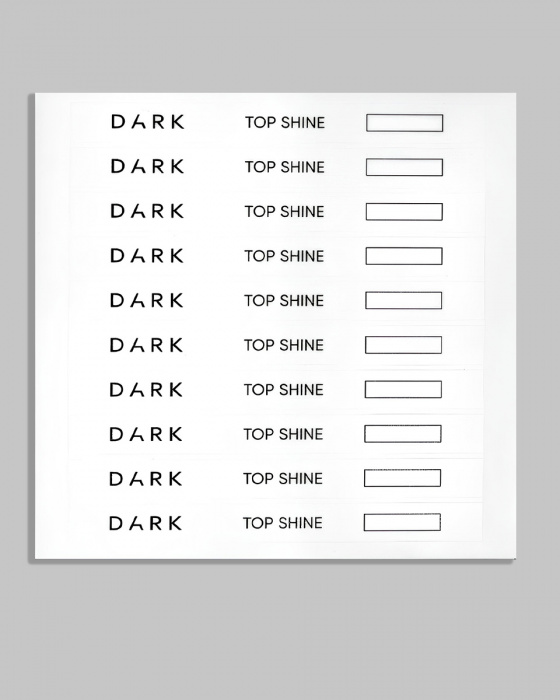 DARK Наліпки на тіпси сет з віконцем Top shine