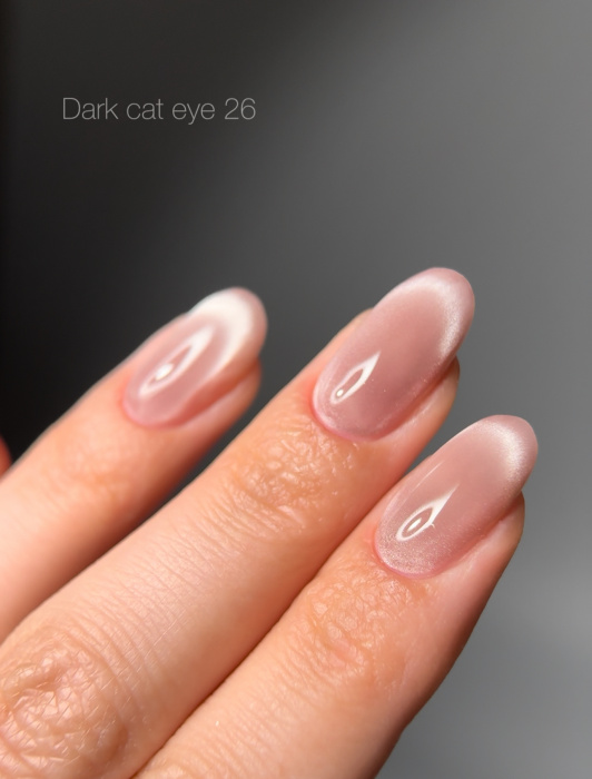 Dark gel polish Cat Eye 26, 10 ml