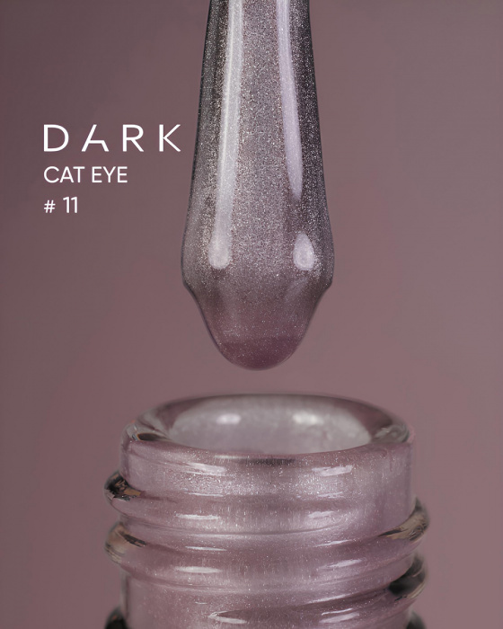Dark gel polish Cat Eye 11, 10 ml