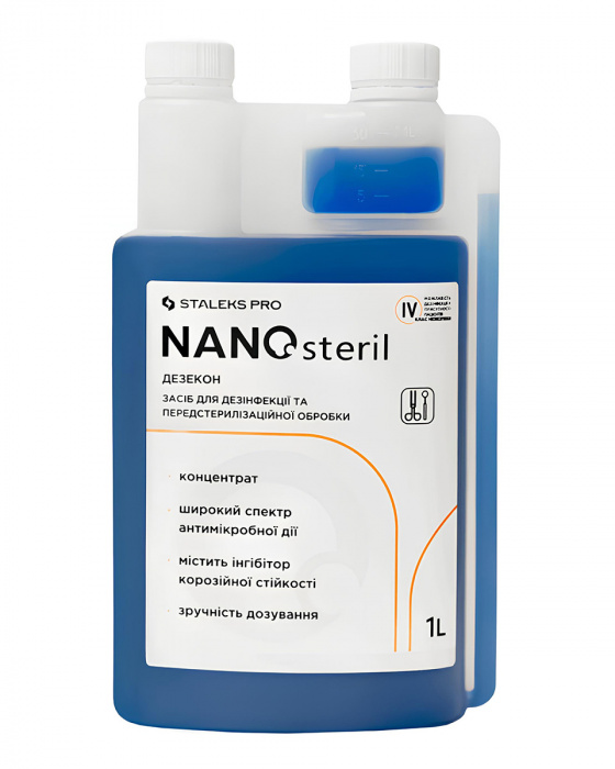Дезинфікуючий засіб ( концентрат) NANOsteril Staleks, 1000 ml