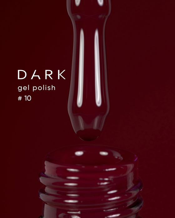 Dark gel polish 010, 10 ml