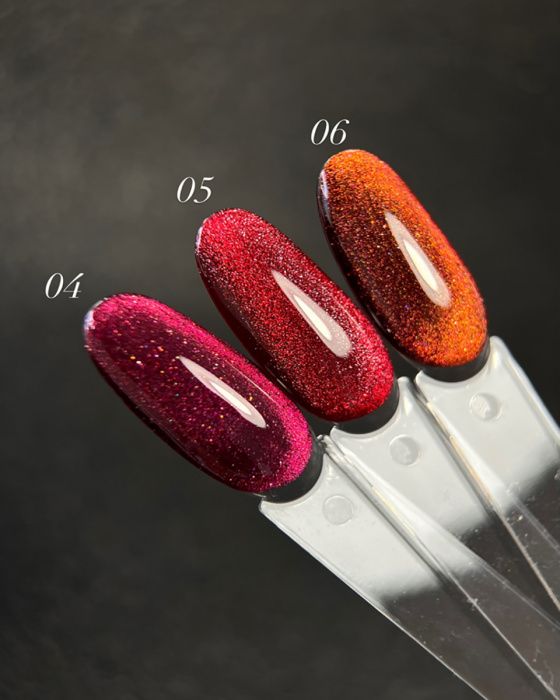 Dark gel polish Cat Eye 06, 10 ml