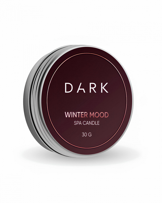 Dark spa candle WINTER MOOD, 30 g
