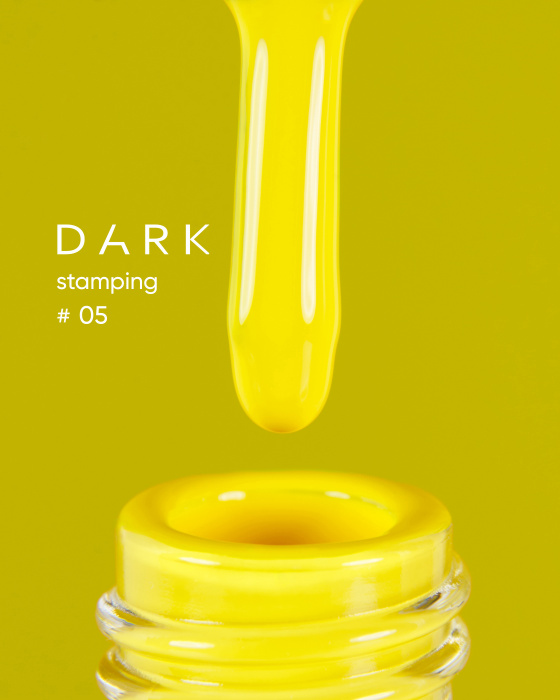 DARK Stamping polish №05 жовтий, 10 ml