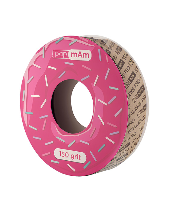 Запасний блок до котушки БІЛИЙ №6 papmAm Bobbinail  Staleks Pro EXPERT 150 грит (6м)