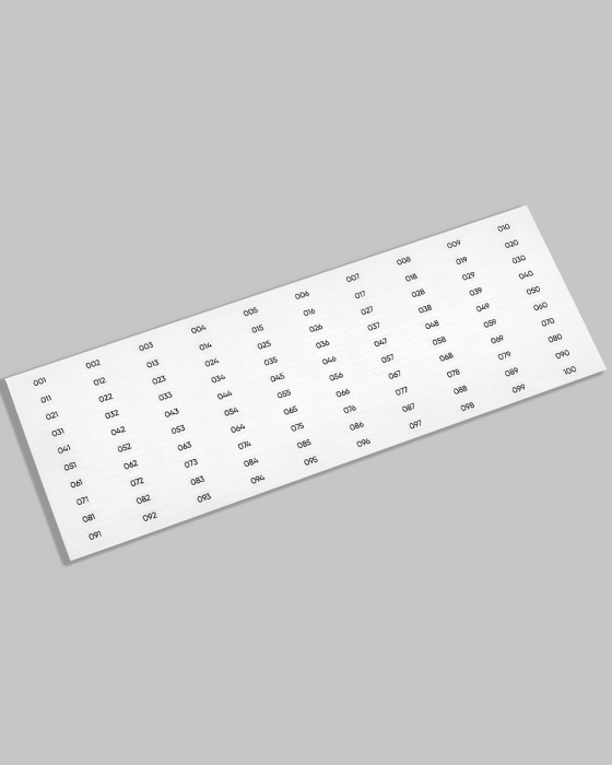 DARK Наліпки на тіпси нумерація (001 - 100)