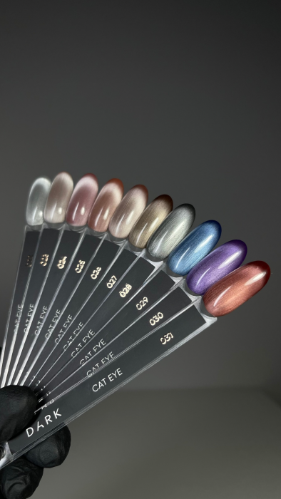 Dark gel polish Cat Eye 27, 10 ml