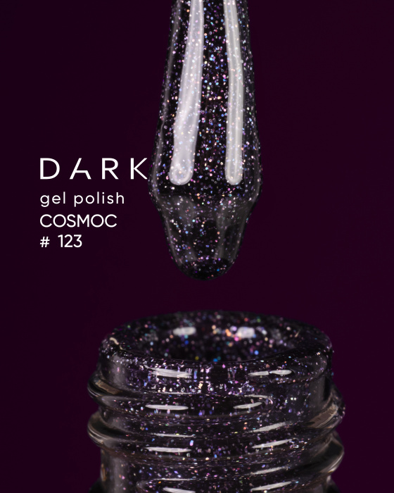 Dark gel polish (Cosmos) 123, 10 ml